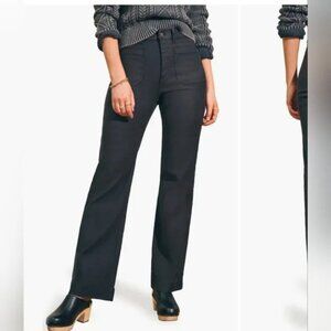 Faherty Stretch Terry Patch Pocket Size 31 Onyx Black Pants NWT